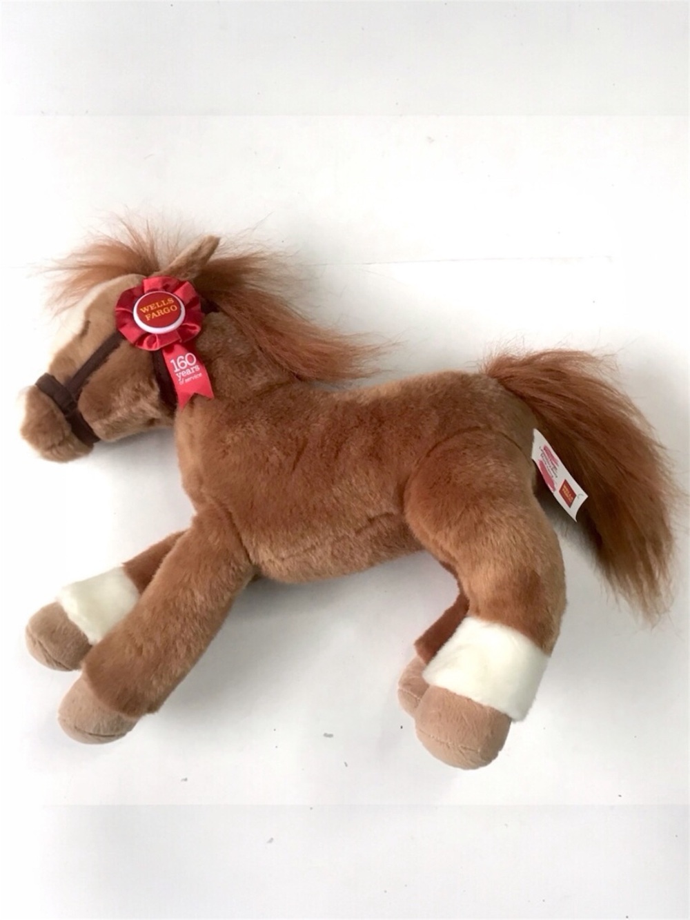 Wells Fargo Mack Legendary Plush Pony Horse 14-Inch 160 Year Service Ribbon 2012